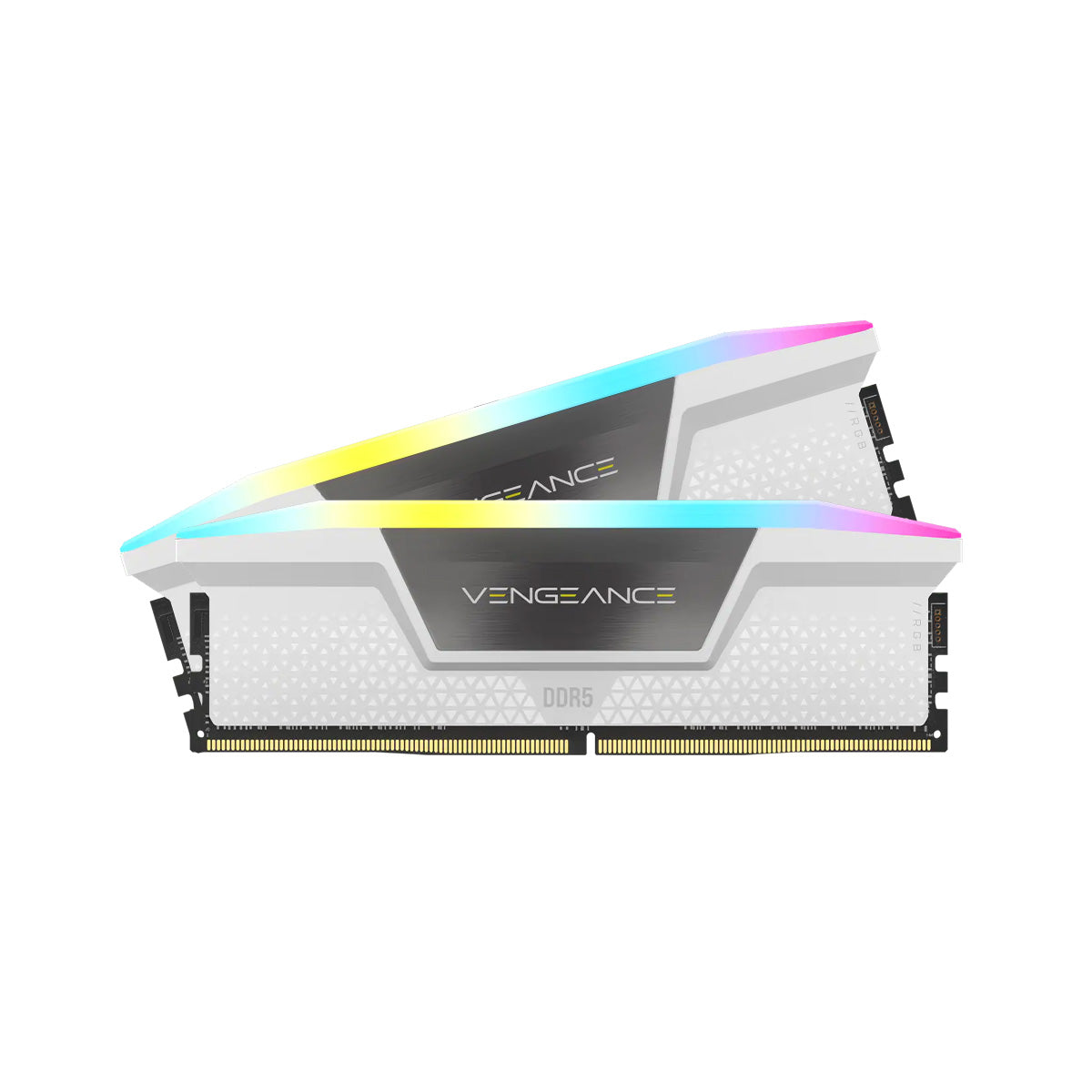 Corsair Vengeance RGB 64GB (2x32GB) DDR5-6000 CL30 Memory - White (CMH64GX5M2B6000Z30W)