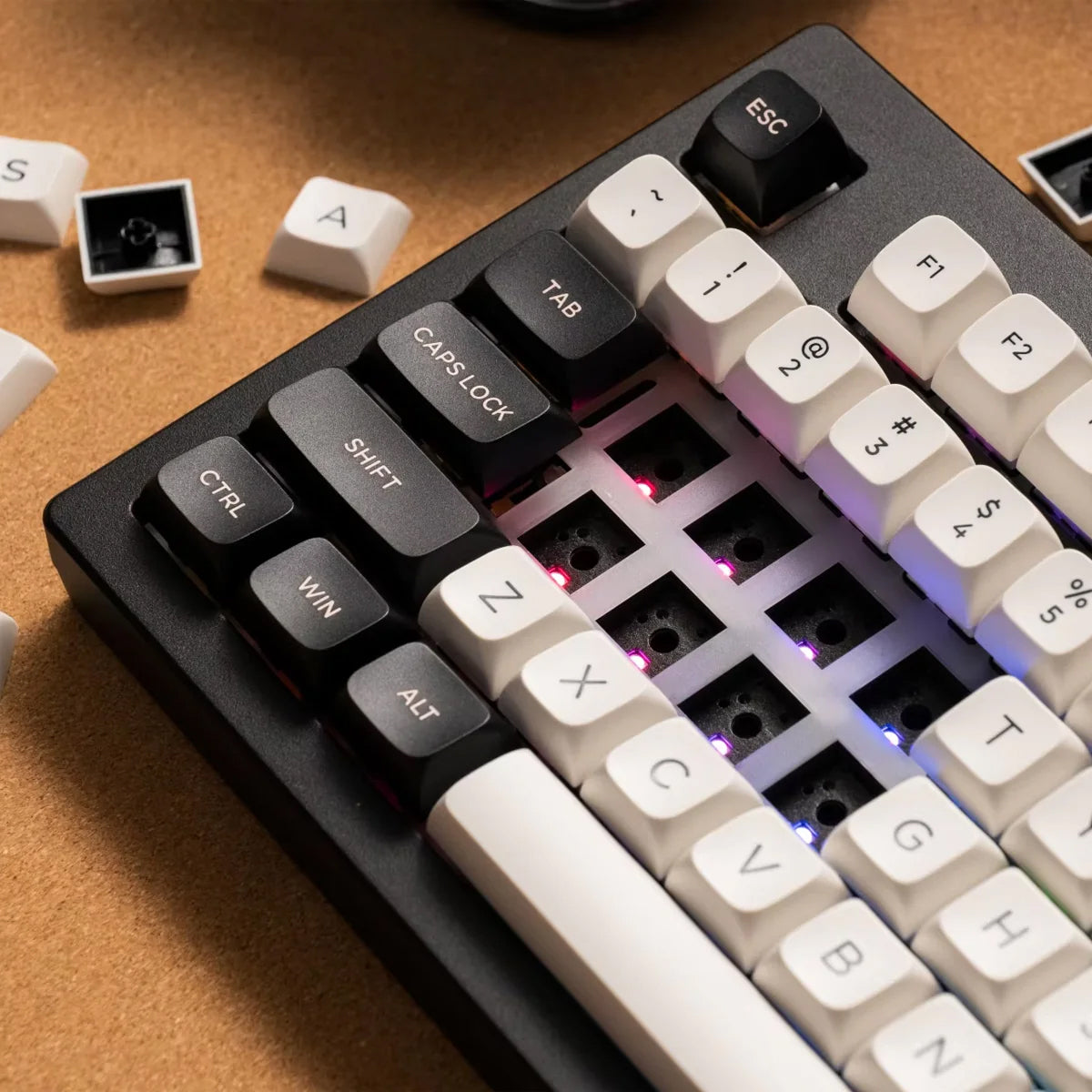 Akko Monsgeek M3W V3 TKL Wireless Aluminium Mechanical Keyboard Black Olivia - Piano Pro V3 Switch