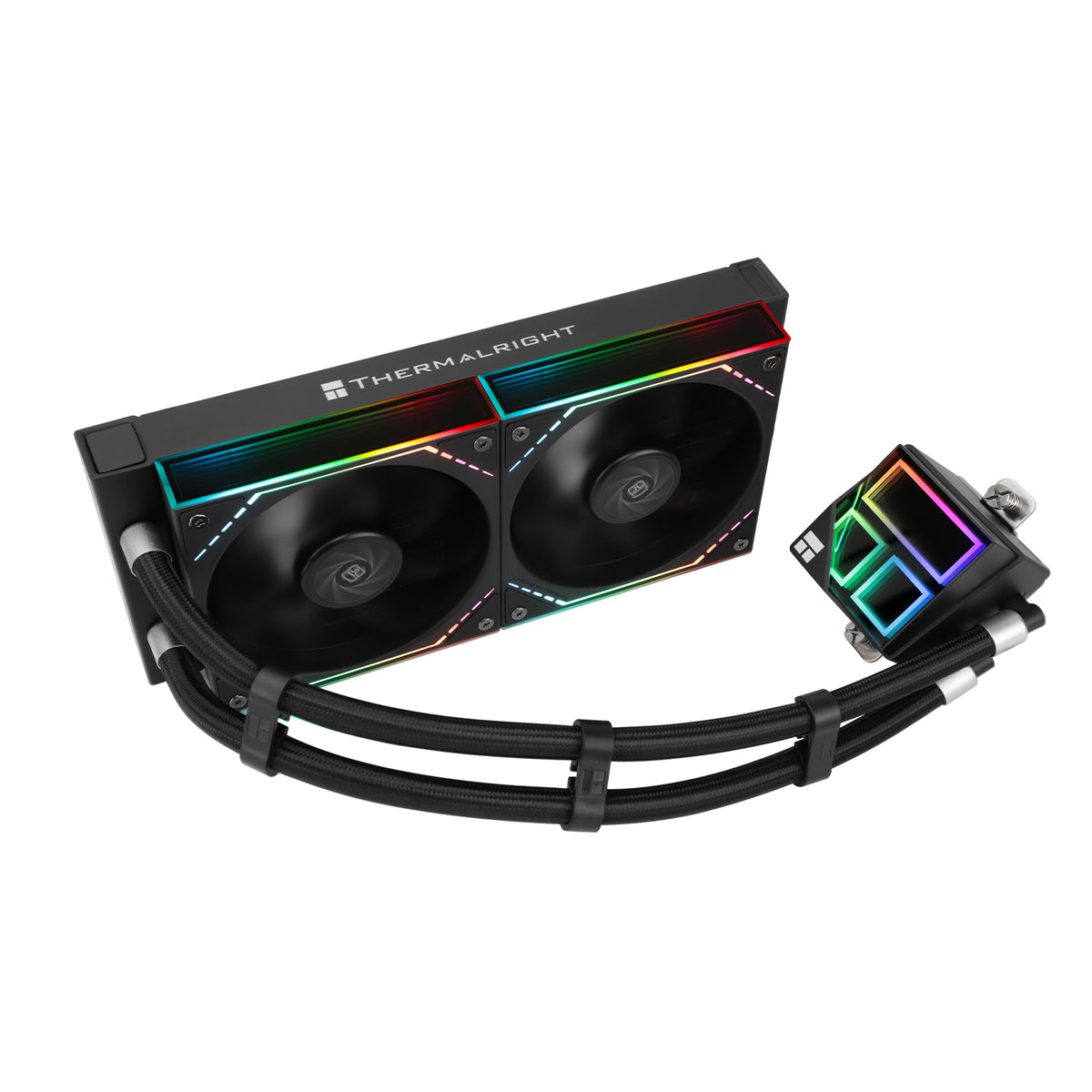 Thermalright Frozen Infinity 240 Black AIO Liquid CPU Cooler TLM12W Fans - Bulk Pack