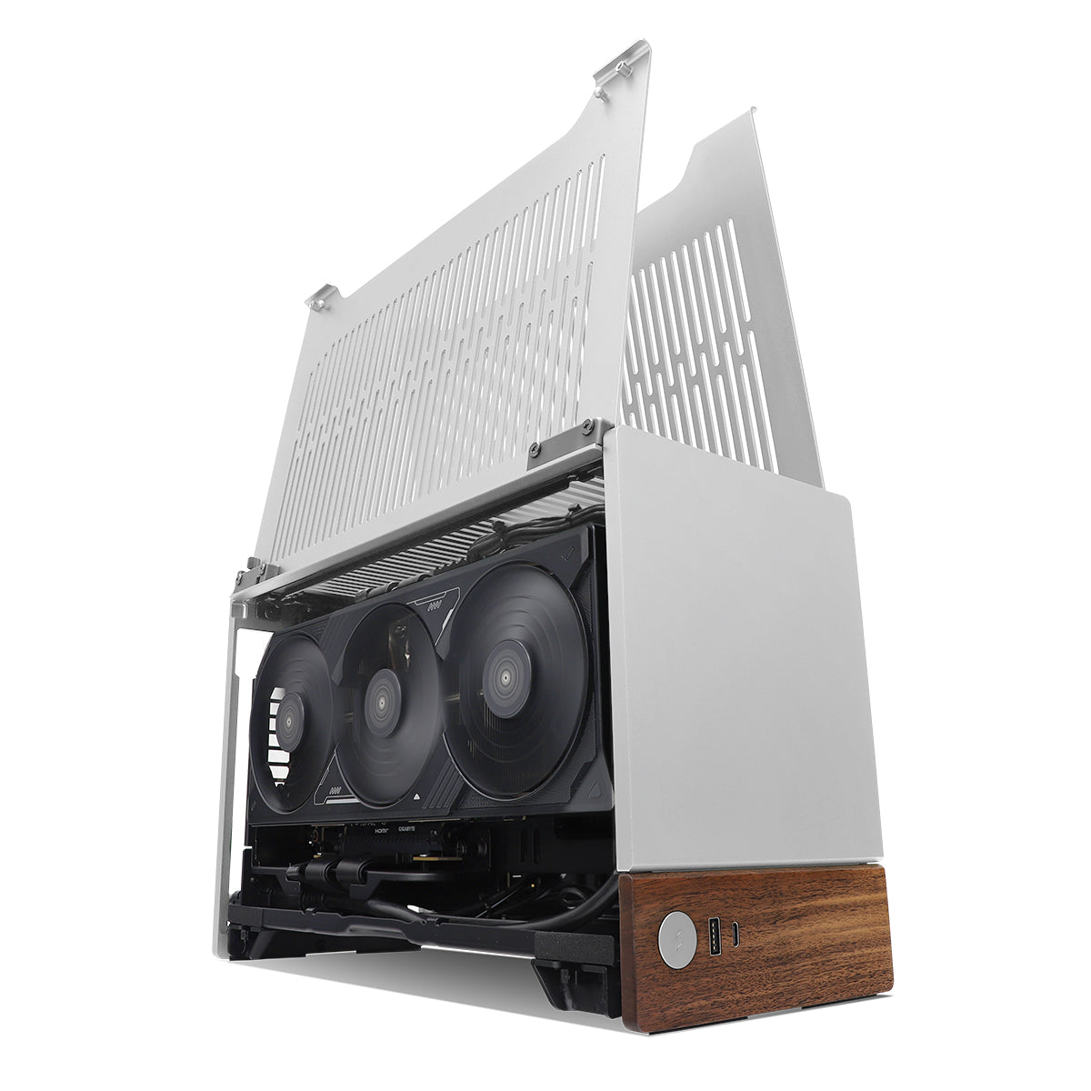 Atomic LUX RTX 5070 Ti Ryzen 7 9800X3D EVO Gaming PC - Silver