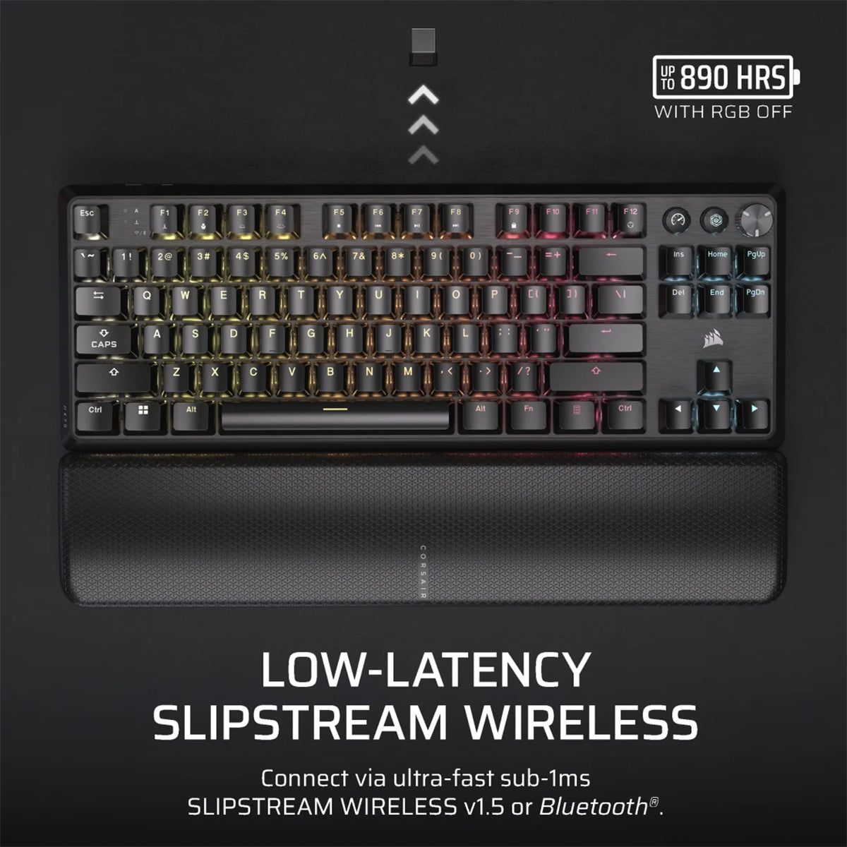 Corsair K70 Core TKL Wireless Mechanical Gaming Keyboard - MLX Linear Switch
