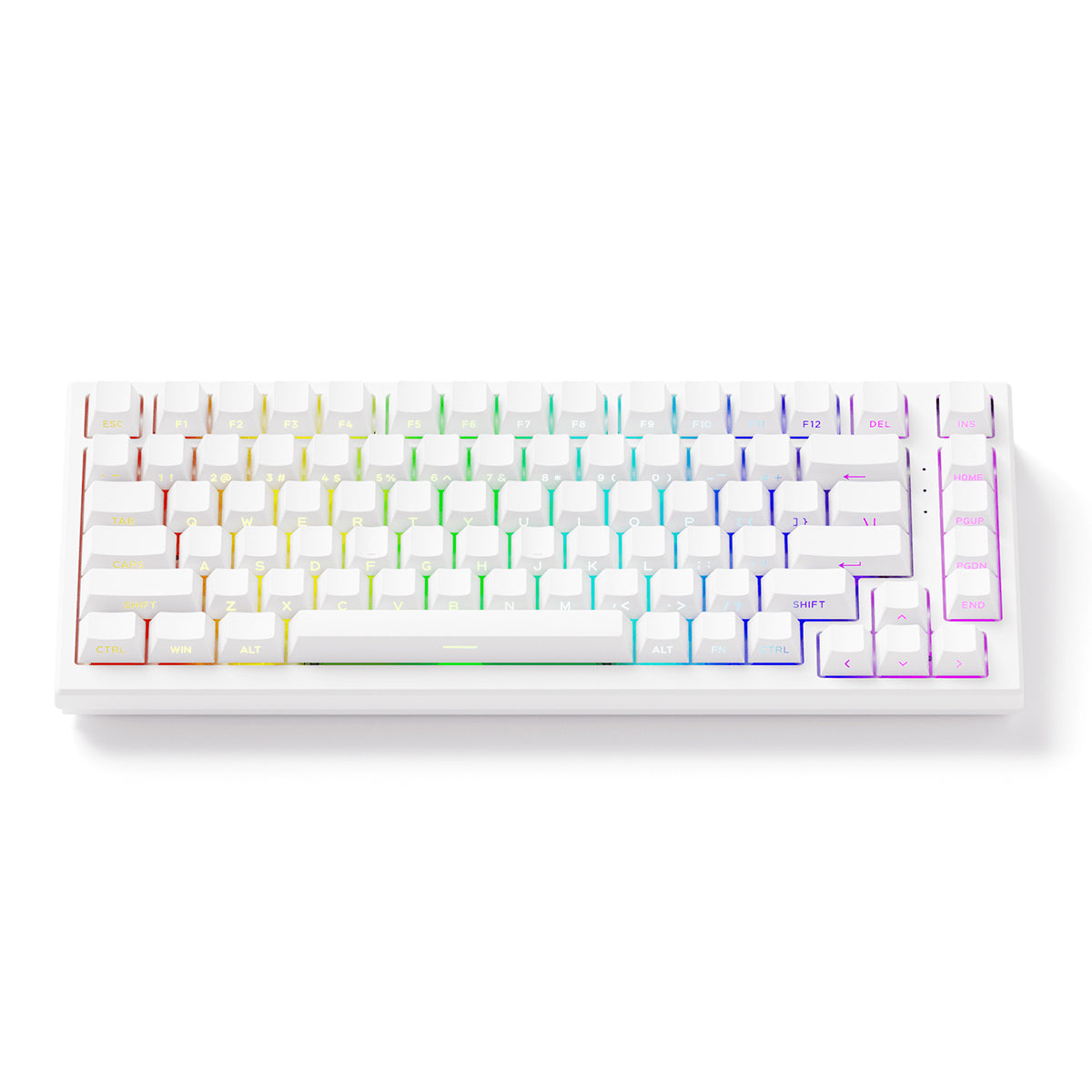 Akko Tac75 HE White 75% RGB Wired Hall-Effect Keyboard - AstroAim Magnetic Switches