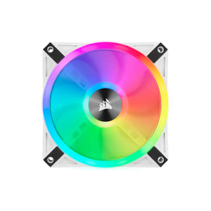 Corsair iCUE QL120 RGB 120MM RGB LED Fan - White Single Pack