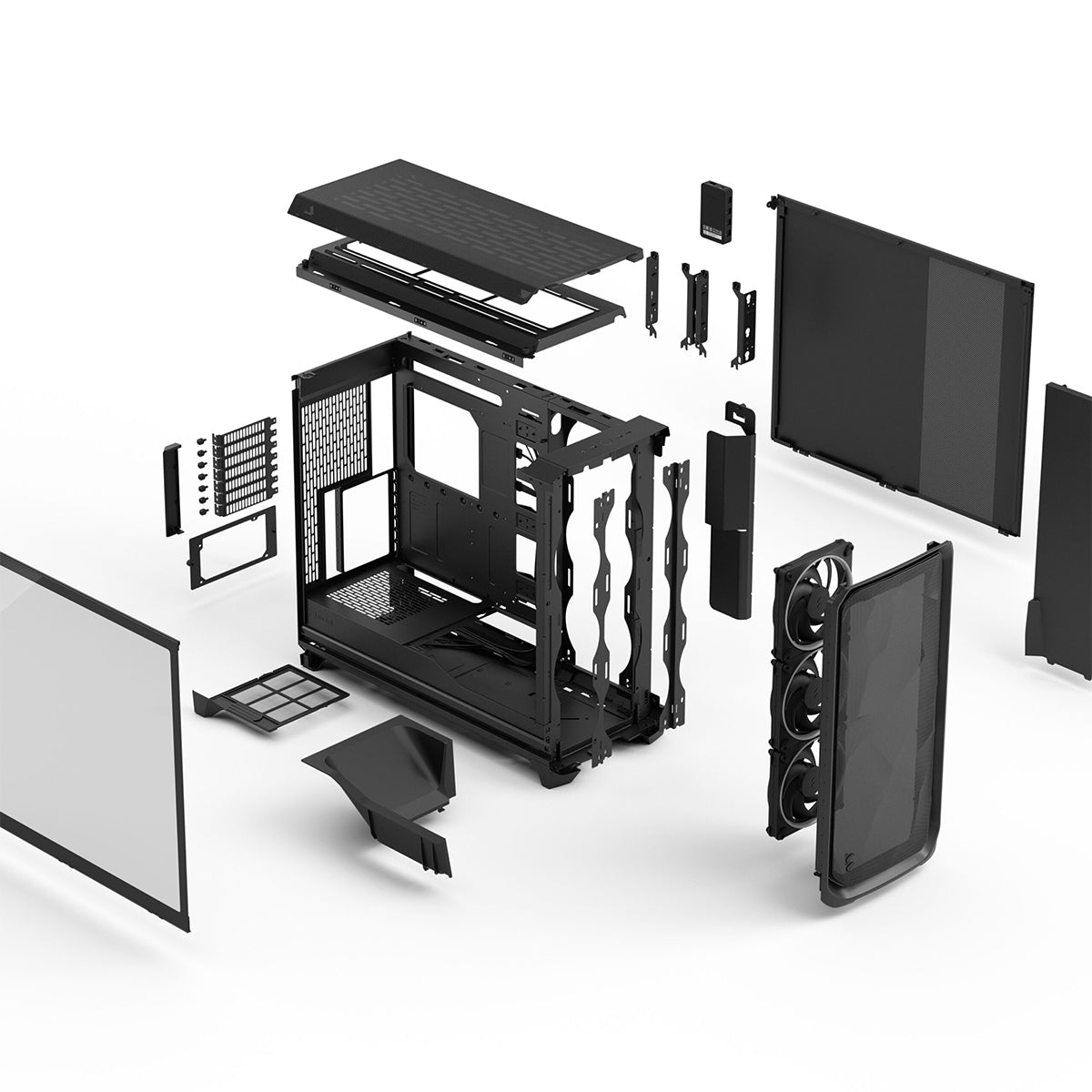 Fractal Design Meshify 3 XL Ambience Pro RGB Full Tower Case - Black TG Light Tint