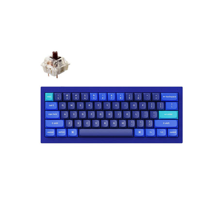 Keychron Q4 60% RGB Navy Blue Mechanical Keyboard - G Pro Brown Switch - Showroom Demo