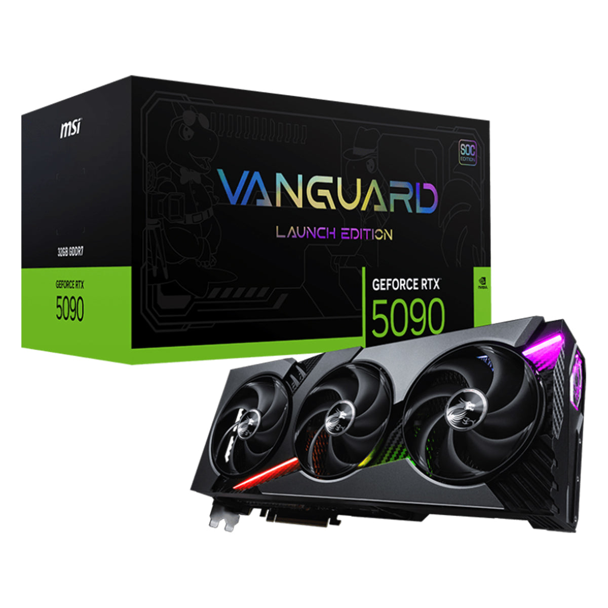 MSI GeForce RTX 5090 VANGUARD SOC LAUNCH EDITION 32GB Graphics Card