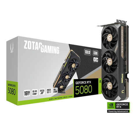 ZOTAC GeForce RTX 5080 SOLID CORE OC 16GB Graphics Card