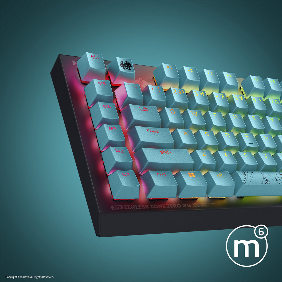 Razer BlackWidow V4 X Mechanical Gaming Keyboard Green Switch - Zenless Zone Zero Edition