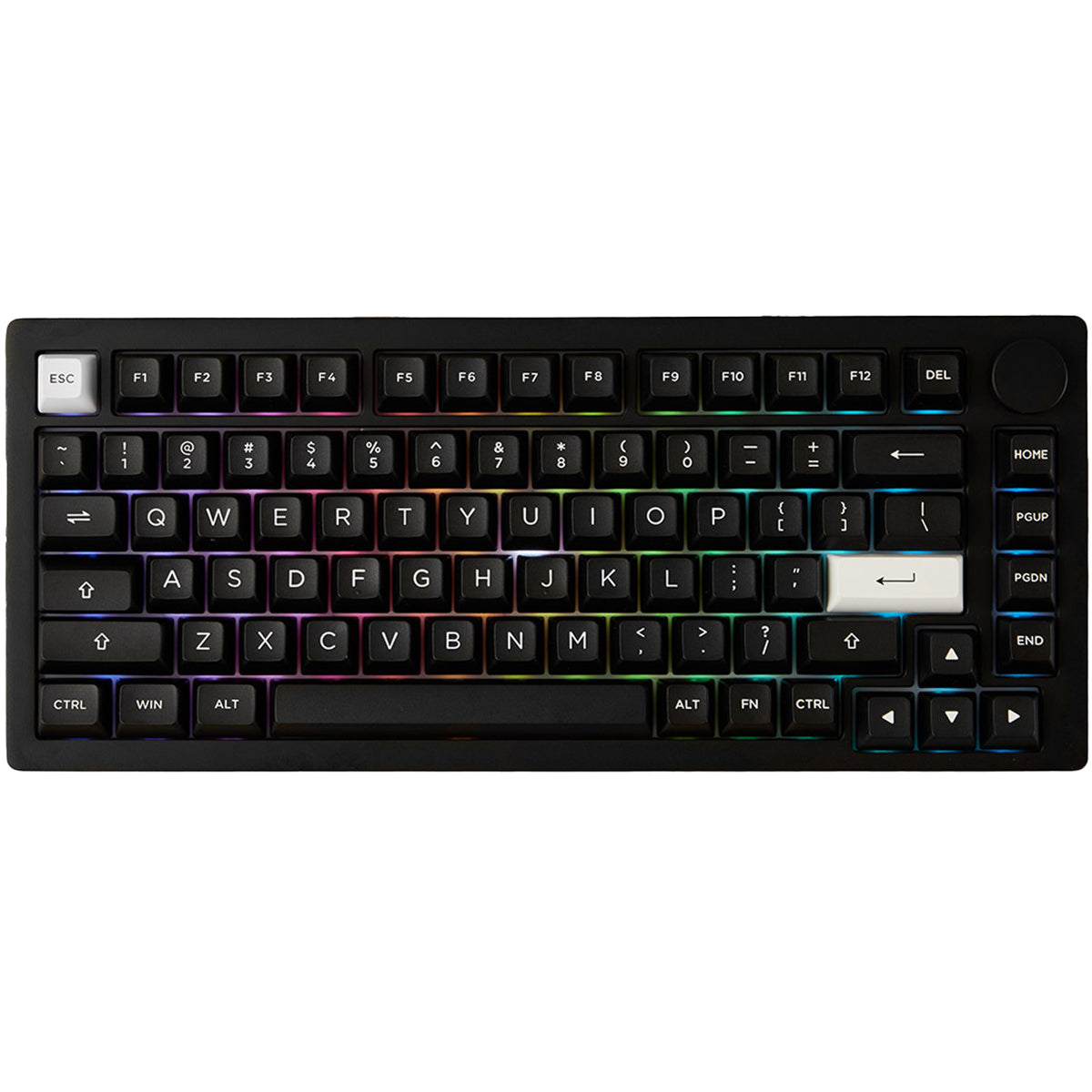 Akko Monsgeek M1 V5 VIA 75% Wireless Aluminium Mechanical Keyboard Dark Night - Rosewood Switch