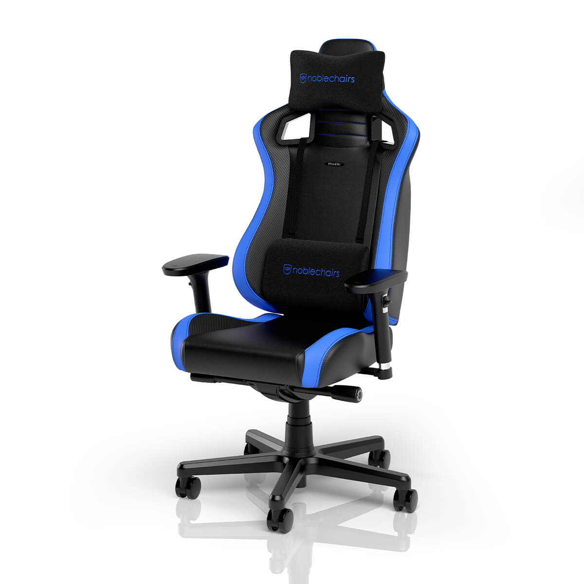 Noblechairs EPIC Series Compact Gaming Chair - Black/Carbon/Blue