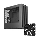 Havn BF 360 ATX Mid Tower Case + 2x Fractal Design Dynamic GP-18 180mm Fans - Black