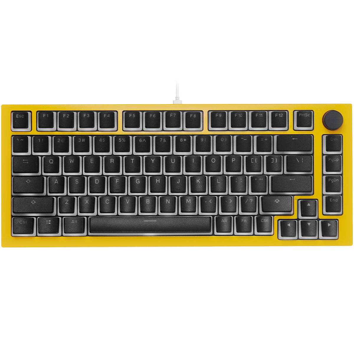 Glorious GMMK Pro 75% Custom Mechanical Keyboard Linear Switch - Bumblebee