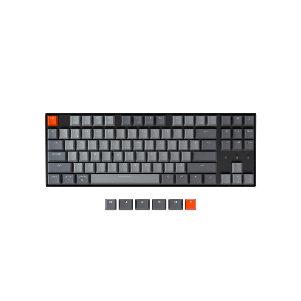 Keychron K8 80% RGB Wireless Hot-Swappable Aluminum Mechanical Keyboard Gateron G Pro Brown Switch