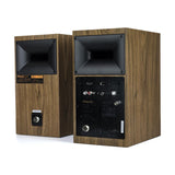 Klipsch The Fives Wired/Bluetooth Powered Speakers - Walnut