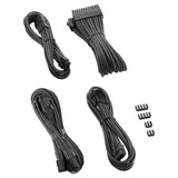 CableMod Pro ModMesh Sleeved 12VHPWR StealthSense Cable Extension Kit (Carbon, 16-pin to Triple 8-pin)