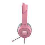 Razer Kraken Kitty V3 X Wired Gaming Headset with Kitty Ears - Quartz