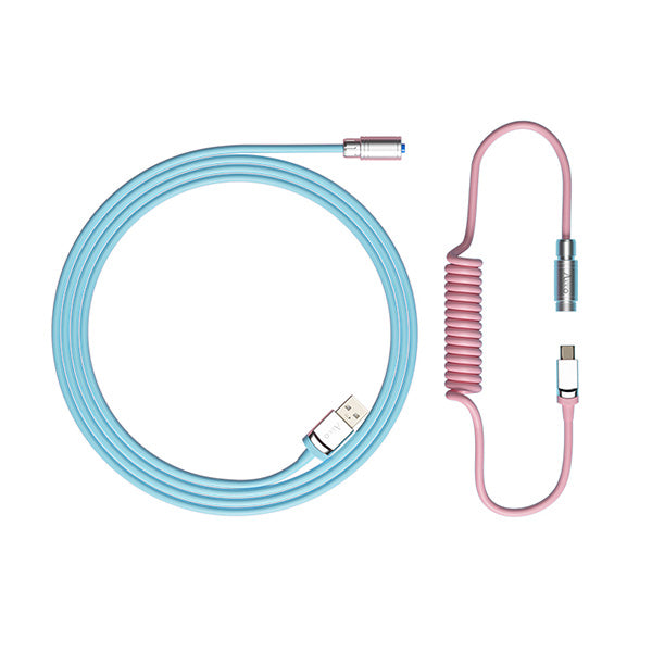 Akko Coiled Aviator Cable V2 Tokyo Pink