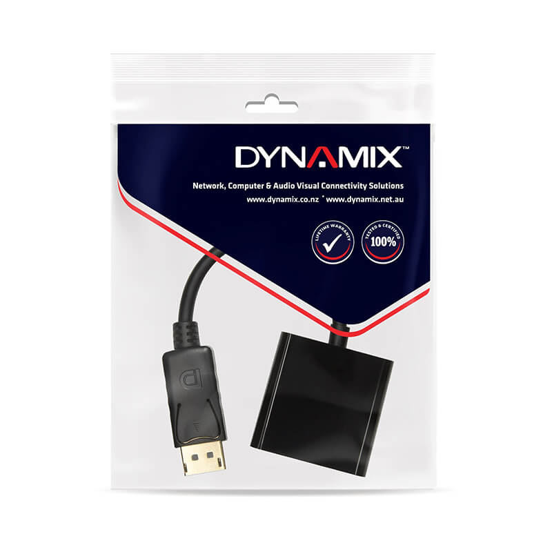 Dynamix DisplayPort to VGA Female Adapter