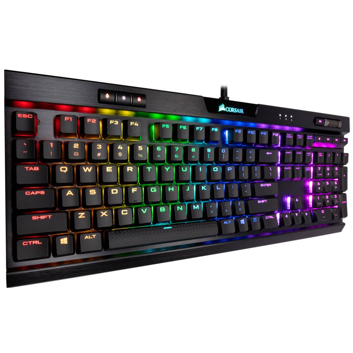 Corsair K70 RGB MK.2 Low Profile RAPIDFIRE Mechanical Keyboard - Cherry MX Low Profile Speed