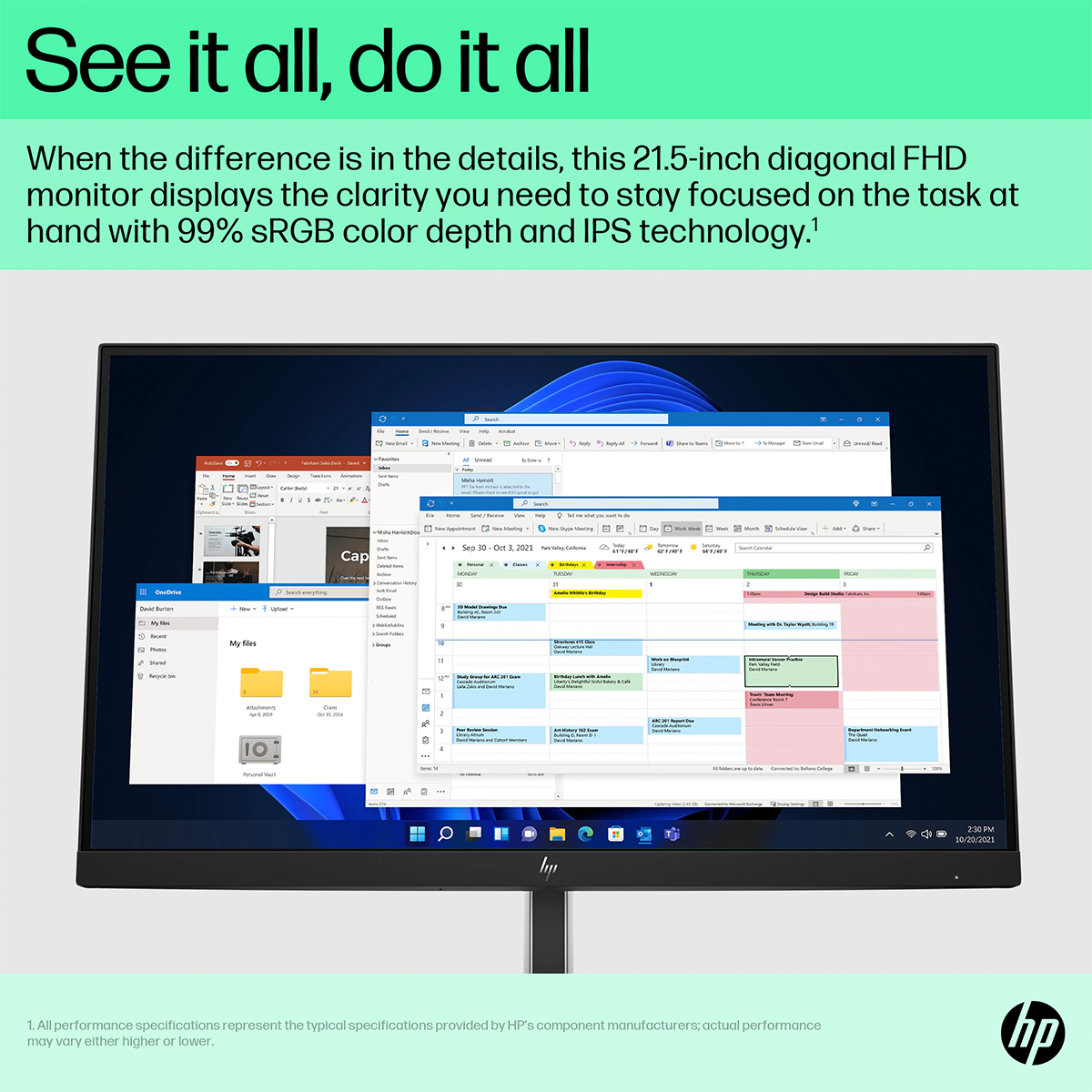 HP E22 G5 21.5" FHD IPS Monitor