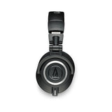 Audio Technica ATH-M50x Closed Circumaural Monitoring Headphones - Black