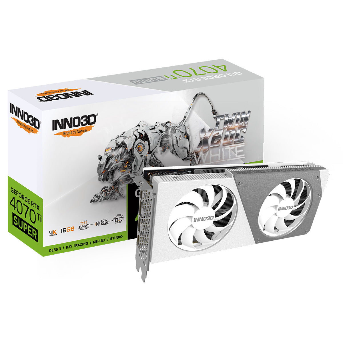 INNO3D GeForce RTX 4070 Ti SUPER Twin X2 OC White 16GB Graphics Card