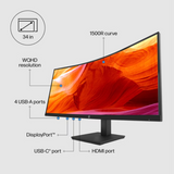 HP P34HC G4 34" QHD Ultrawide Monitor