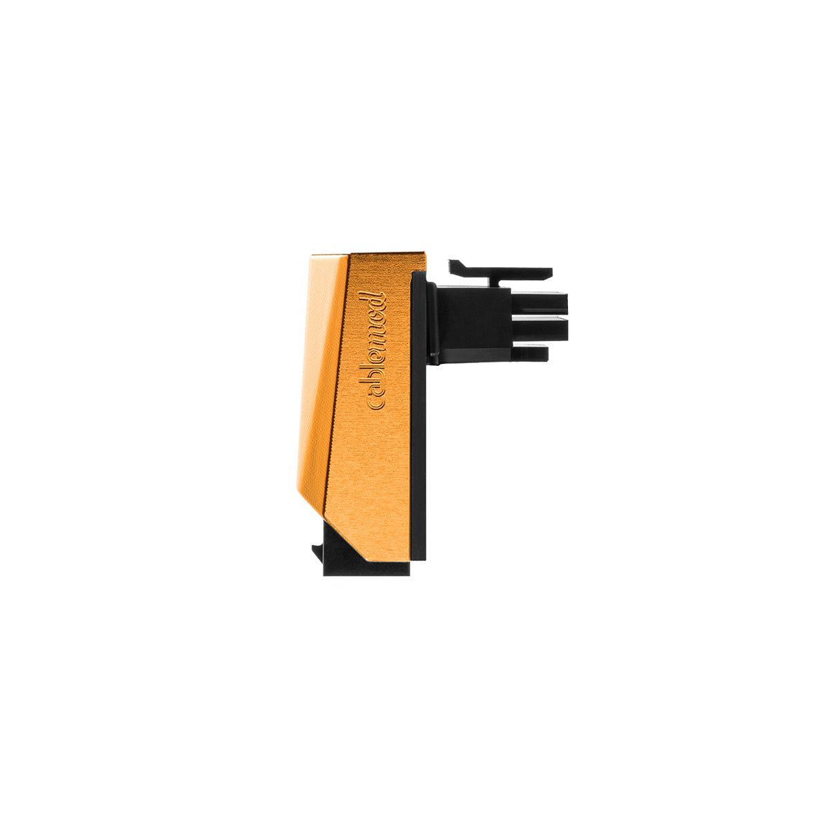 CableMod 12VHPWR 90 Degree Angled Adapter - Variant A - Orange