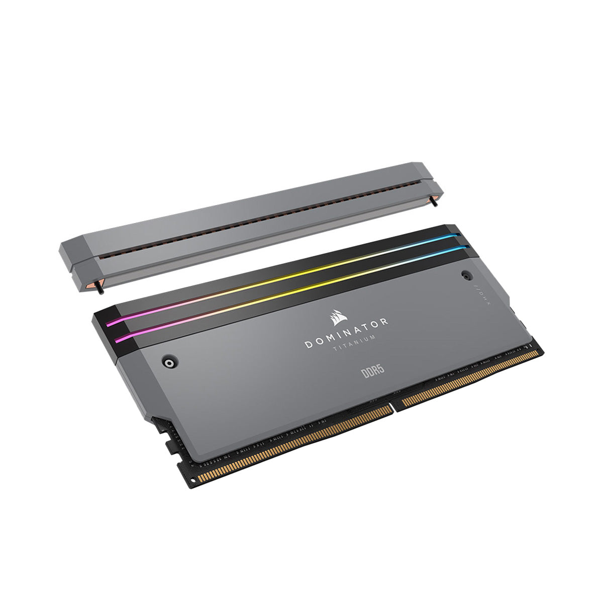 Corsair CMP32GX5M2B6000Z30 DOMINATOR TITANIUM 32GB (2X16GB) DDR5-6000 CL30 AMD EXPO Certified Memory + Cool Gray Fin Accessory Kit