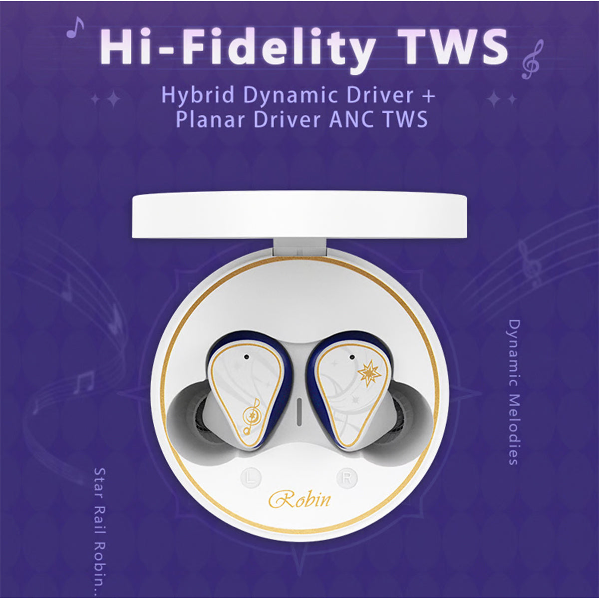 Moondrop x Honkai Star Rail Robin True Wireless Bluetooth ANC Headphones