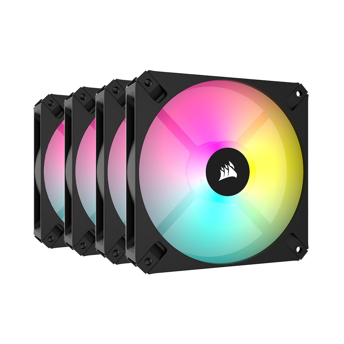 Corsair AR120, 120mm iCUE RGB Fan, ARGB-compatible 4 Pack