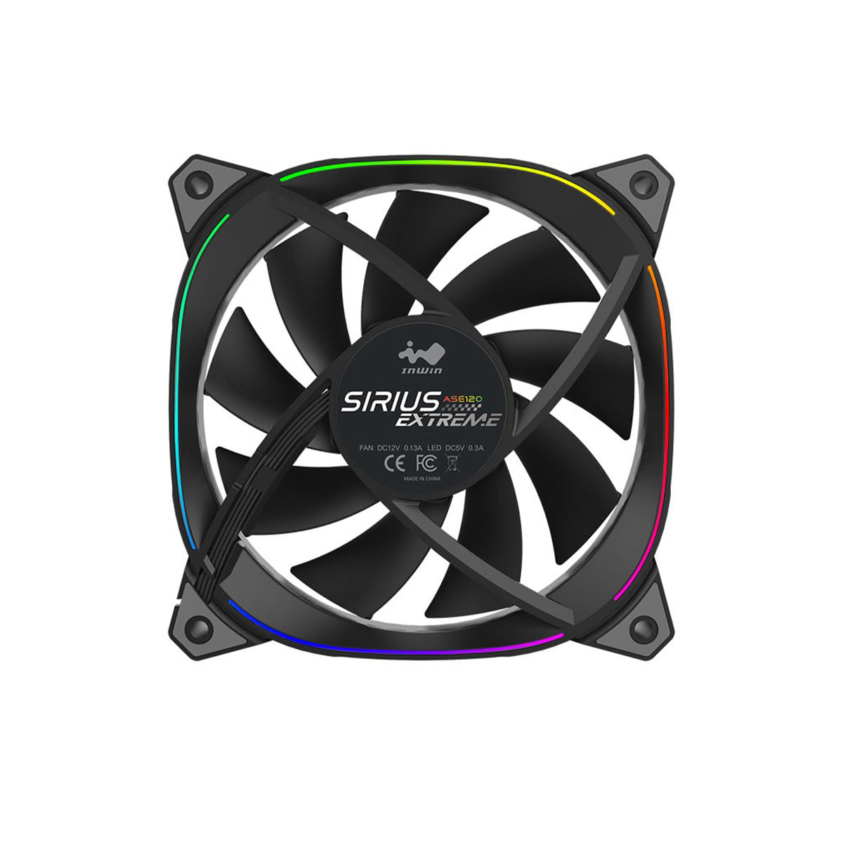 Inwin Sirius Extreme ASE120 120mm ARGB Fan - Single Pack