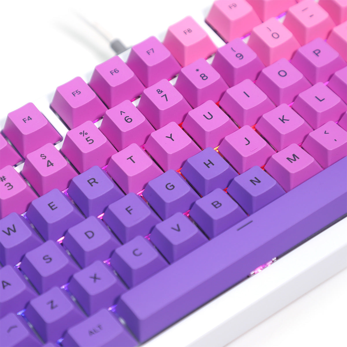 Glorious GMMK Pro 75% Custom Mechanical Keyboard Linear Switch - Lunar Blossom