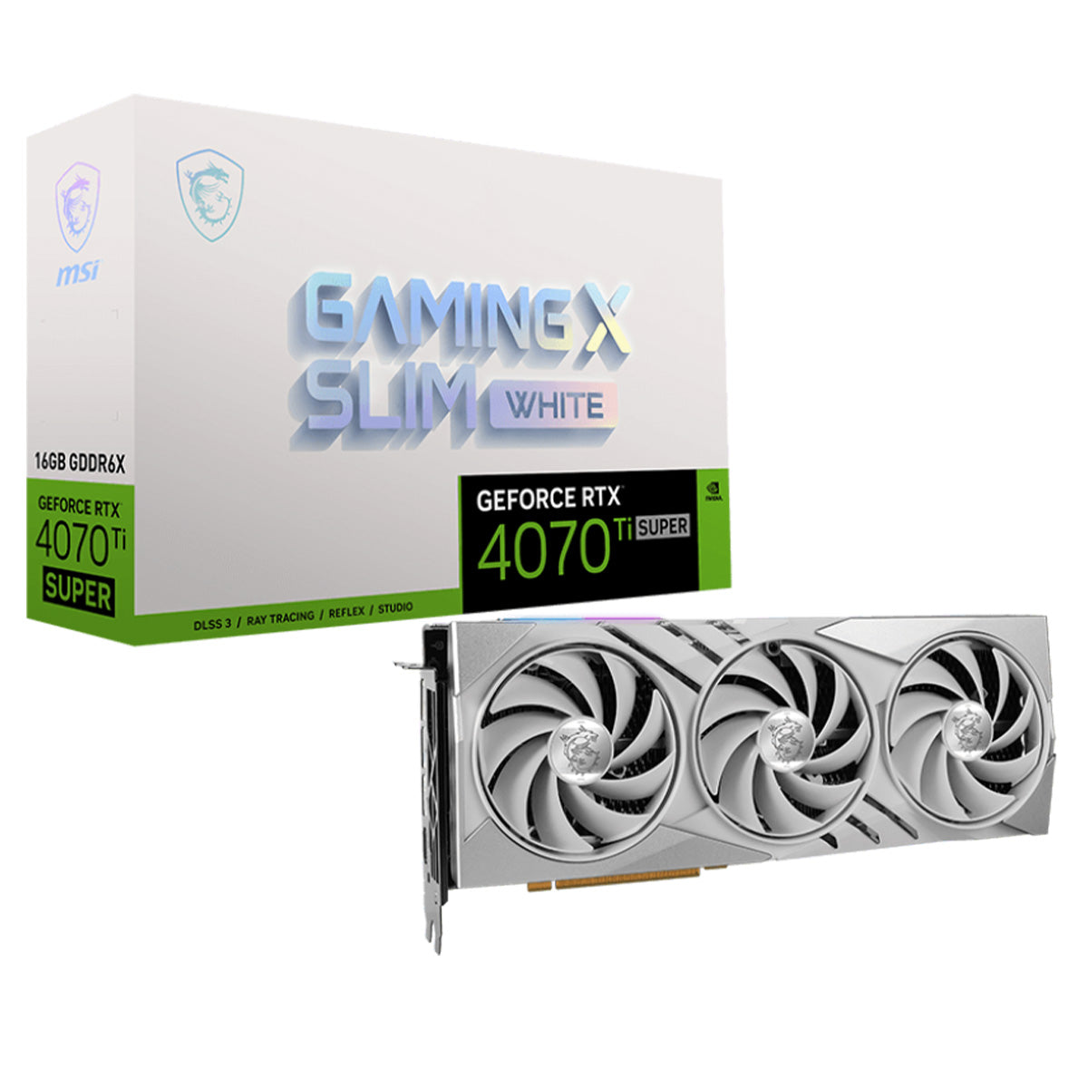 MSI GeForce RTX 4070 Ti SUPER GAMING X SLIM WHITE 16GB Graphics Card