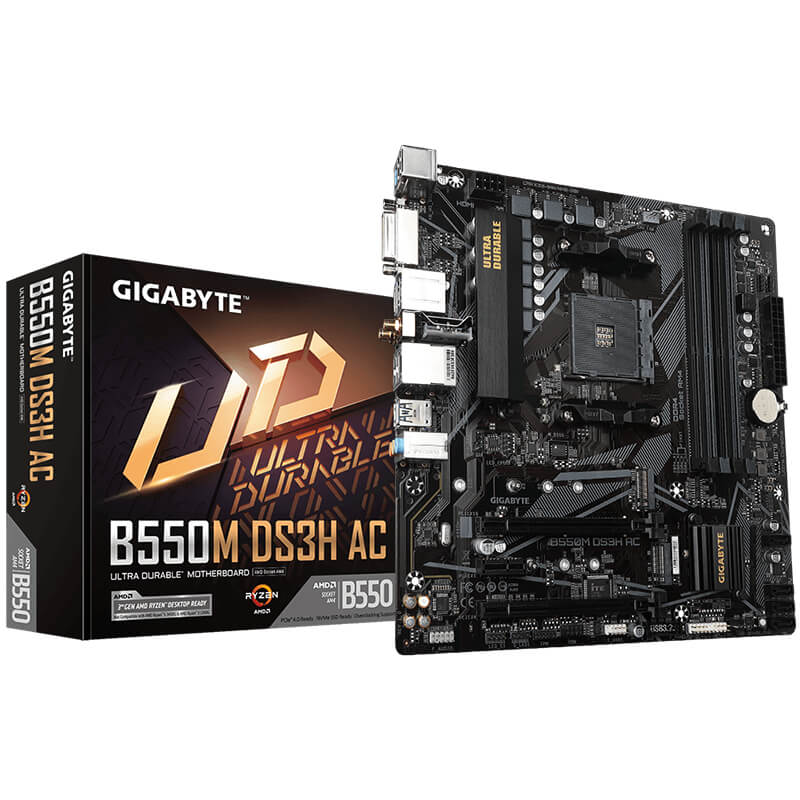 Gigabyte B550M DS3H AC Gaming Motherboard