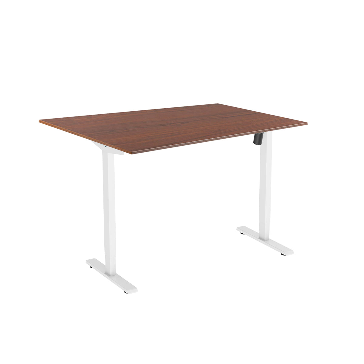 Lumi Commercial Grade Single-Motor Sit-Stand 1200x750mm Desk - Dark Walnut