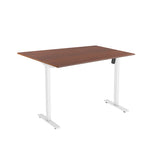 Lumi Commercial Grade Single-Motor Sit-Stand 1200x750mm Desk - Dark Walnut