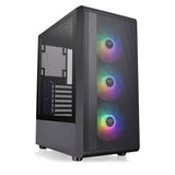 Thermaltake S200 Tempered Glass ARGB Mid Tower Case Black Edition