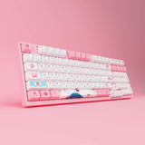 Akko 3098B Plus Sakura R2 RGB Hot-Swappable Wireless Keyboard TTC Gold Pink Switch