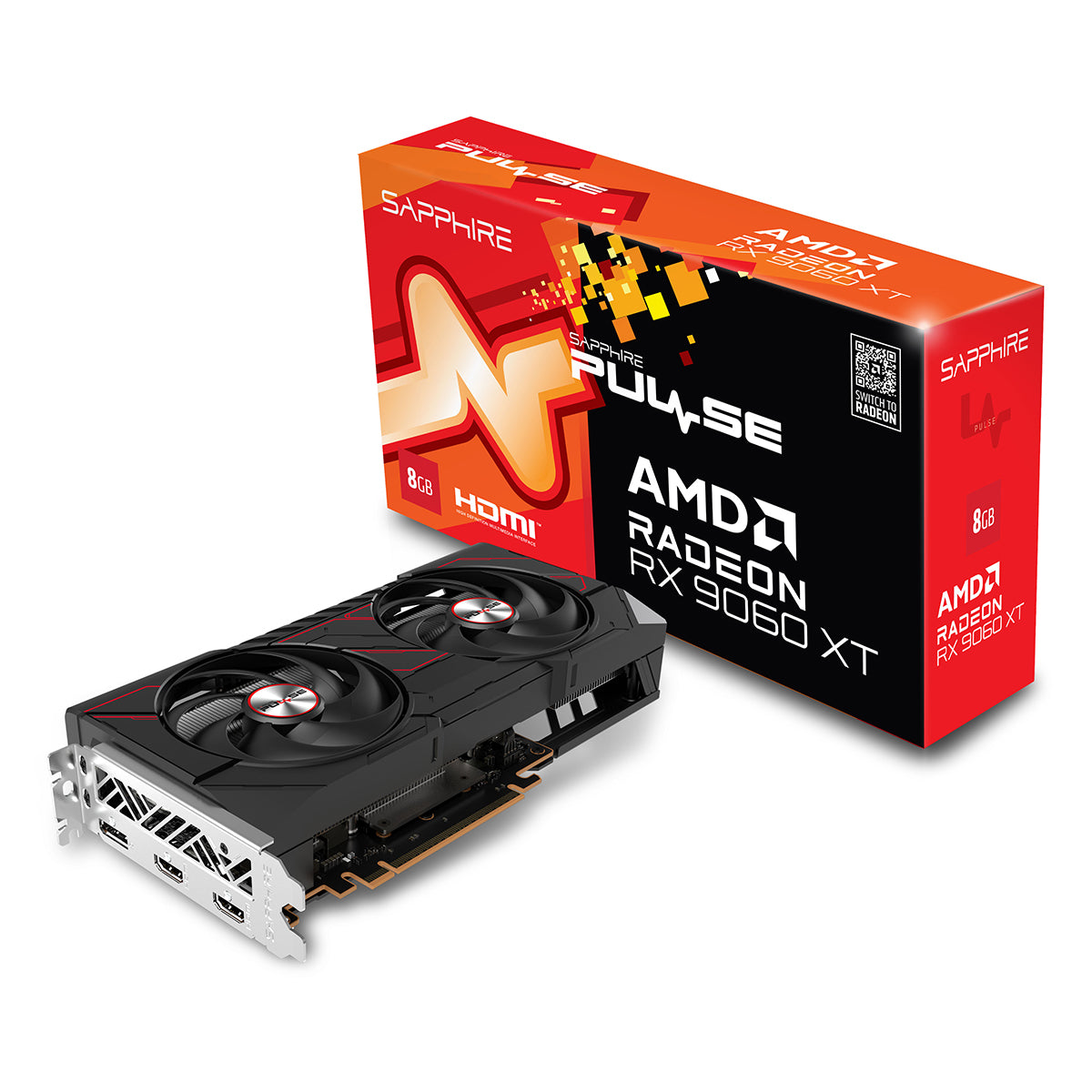 Sapphire Radeon RX 9060 XT Pulse Gaming OC 8GB Graphics Card