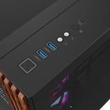 Thermaltake View 380 WS ARGB Mid Tower Case Black Wood Edition