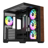 Thermaltake View 380 WS ARGB Mid Tower Case Black Wood Edition