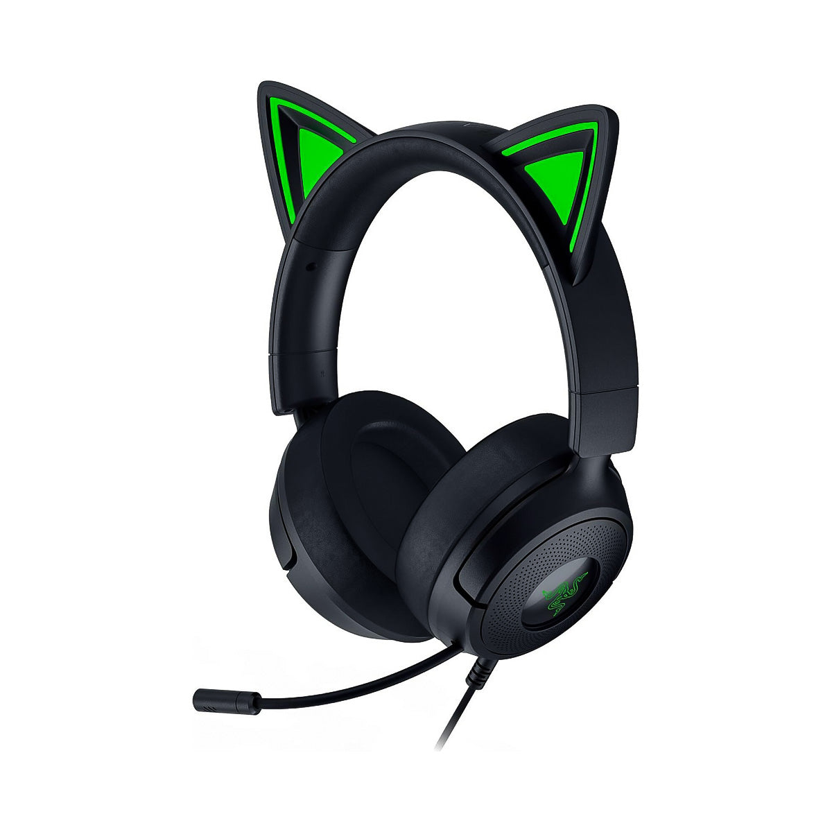 Razer Kraken Kitty V3 X Wired Gaming Headset with Kitty Ears - Black