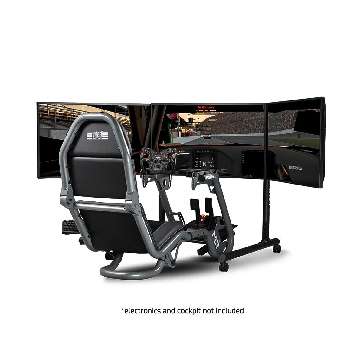 Next Level Racing NLR-R010 Round Tube Free Standing Triple Monitor Stand
