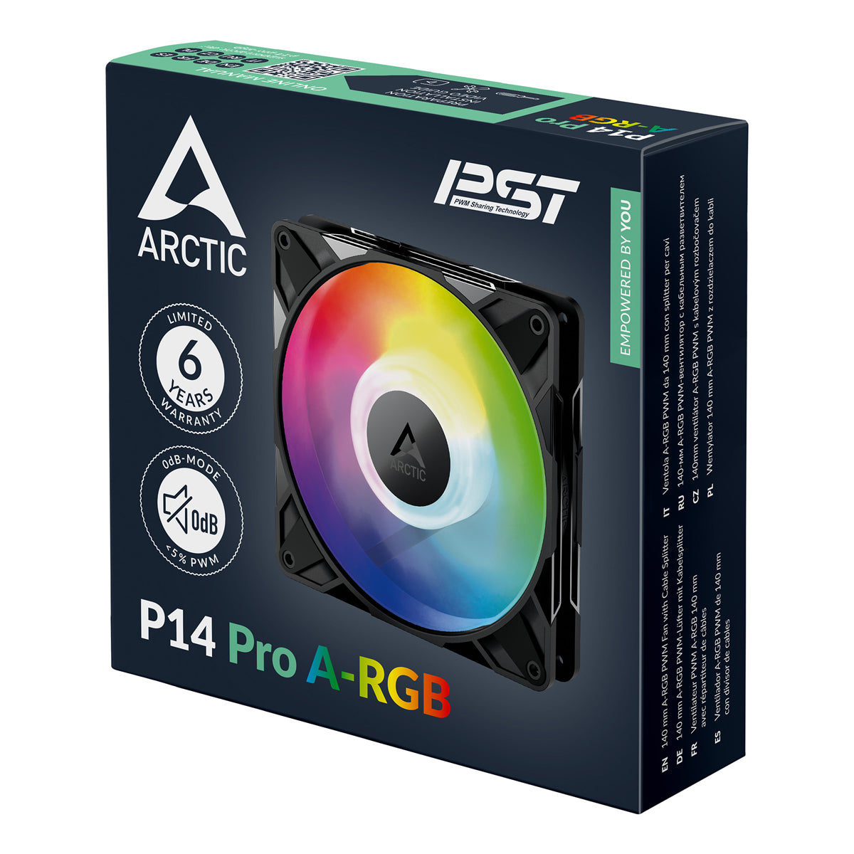 Arctic P14 PRO A-RGB 140mm Premium Cooling Fan - Black