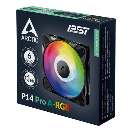 Arctic P14 PRO A-RGB 140mm Premium Cooling Fan - Black