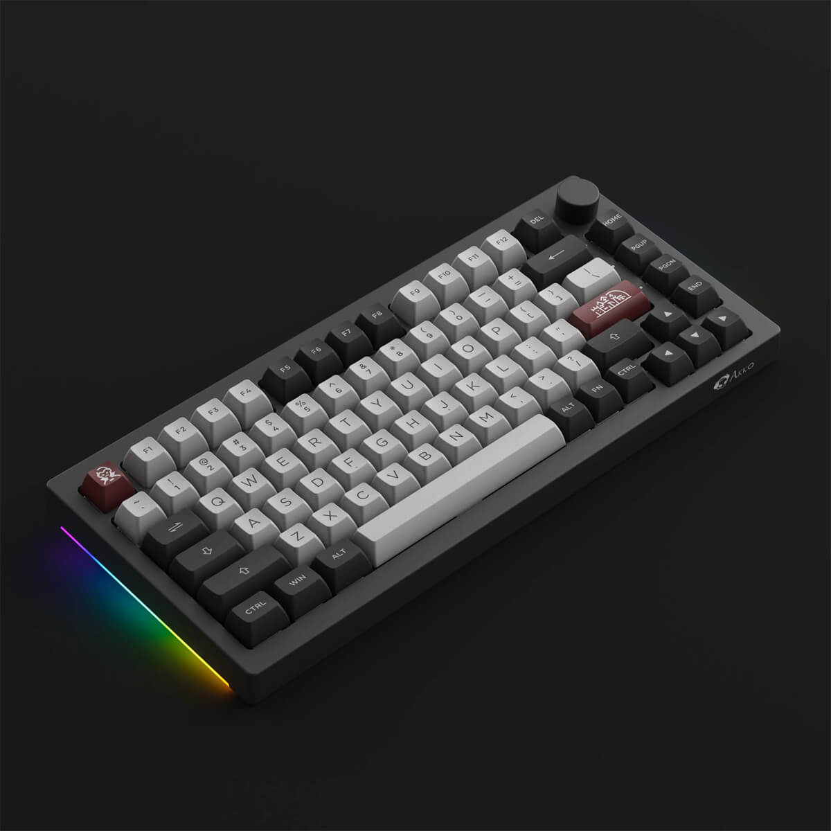 Akko 5075B Plus Dracula Castle Wireless RGB Mechanical Keyboard Hot-Swap Cream Yellow Switch