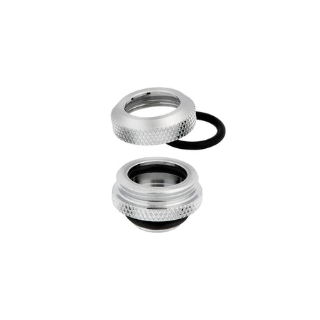 Corsair Hydro X Series XF Hardline 14mm Compression Fittings 4 Pack - Chrome