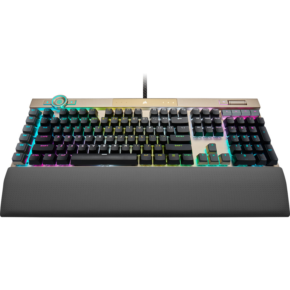 Corsair K100 RGB Optical-Mechanical Keyboard - Gold