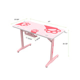 Eureka Ergonomic GIP-P47-PK Gaming Desk - Pink